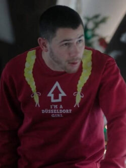 New A Very Jonas Christmas Nick Jonas I’M A Düsseldorf GIRL Sweatshirt