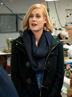 Abigail Hawk A Christmas in Vermont Riley Thomas Green Wool Jacket