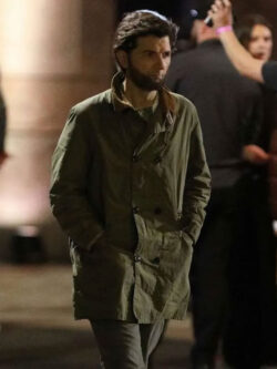 Adam Scott Madame Web Ben Parker Green Coat