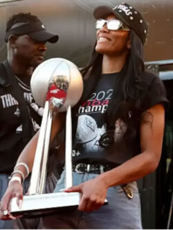 A’ja Wilson 2025 Championship Victory T-Shirt
