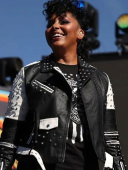 New Alicia Taylor NASCAR Cup Series Championship Leather Jacket