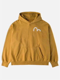 New American Evisu Ebisu Mustard Hoodie