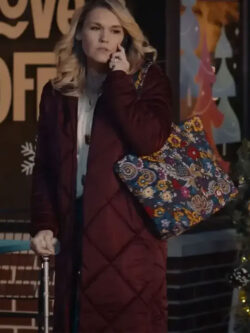 Film All Is Merry & Bright 2025 Emily Hooded Quilted Coat