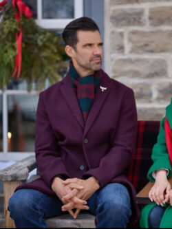 A Christmas Angel Match Michael Purple Wool Coat New