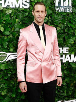 New Alexander Skarsgrd 35th Gotham Film Awards Pink Party Blazer