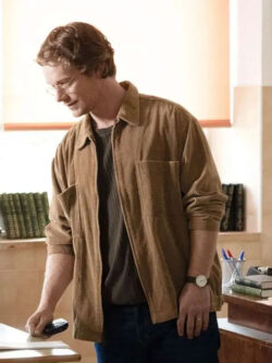 Alfie Allen Girl Taken Brown Jacket New
