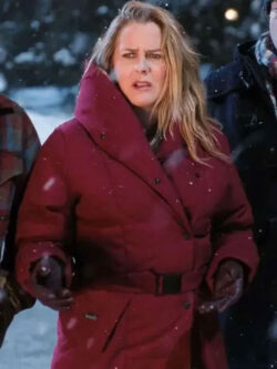 Alicia Silverstone A Merry Little Ex-Mas Hooded Puffer Coat New