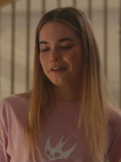 Allegra Lonsdale TV Series Wild Cherry 2025 Amelia May Pink T-Shirt New