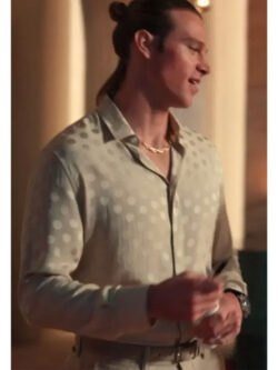 Chase Munroe TV Series All’s Fair 2025 Matthew Polka Dot Shirt