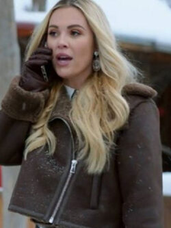 A Wild West Christmas Natalie Hall Brown Suede Jacket