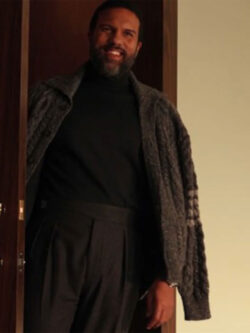 O-T Fagbenle TV Series All’s Fair 2025 Ramirez Grey Cardigan