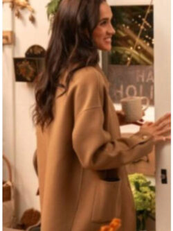 New With Love Meghan Holiday Celebration S01 Meghan Markle Camel Knit Jacket