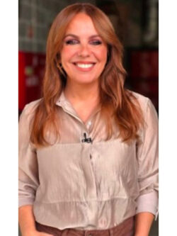 A Nossa Tarde Tânia Ribas de Oliveira Pink Blouse New