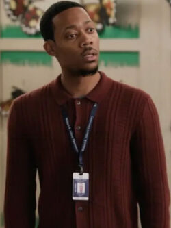 New Abbott Elementary S05 Tyler James Williams Red Sweater
