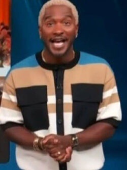 New Access Hollywood Scott Evans Striped Colorblock Cardigan