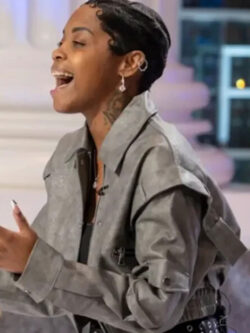 American Idol S24 Keyla Richardson Cropped Leather Jacket New
