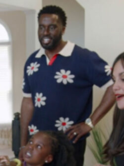 New Wife Swap Real Housewives Edition S01 Navy Floral Print Polo