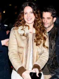 After Party 2026 Lana Del Rey Shearling Leather Jacket New