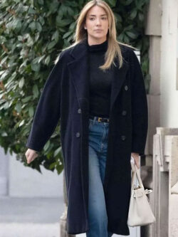Alice Campello Black Wool Coat New