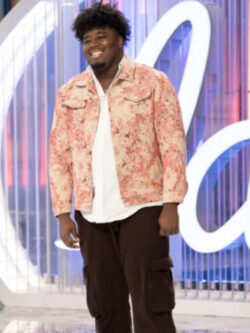 American Idol S24 Trew The Star Pink Tapestry Trucker Jacket New
