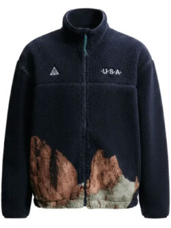 USA Windproof Full-Zip Fleece Jacket New