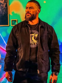 WWE RAW 2026 Roman Reigns Black Jacket New