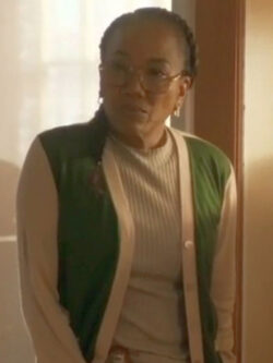 Will Trent S04 Sonja Sohn Green & Beige Cardigan New
