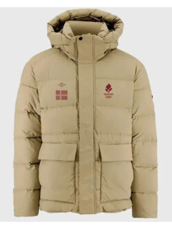 Winter Olympics 2026 Team Denmark Puffer Jacket New