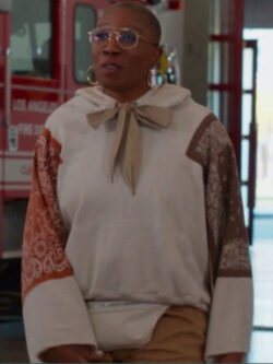 9-1-1 S09 Aisha Hinds Bandana Hoodie New