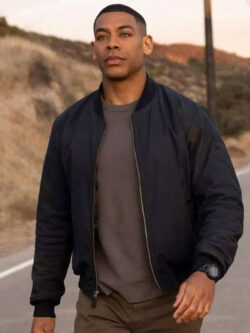 Aaron Pierre Lanterns Bomber Jacket New