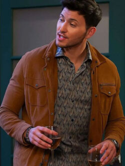 Alexander Kiriakis Days of Our Lives Brown Suede Jacket