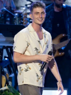 American Idol S24 Braden Rumfelt Flower Print Shirt New