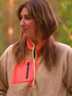 New Wild Vacation Rentals D’Arcy Carden Sherpa Fleece Sweatshirt