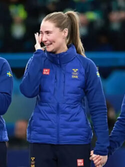 Winter Olympics 2026 Team Sweden Curling Jacket New