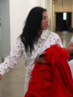 New 90 Day Fiance Happily Ever After S09 Jasmine Pineda Strawberry Print Denim Jacket