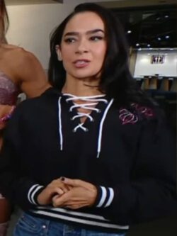 AJ Lee Smackdown Black Hoodie New