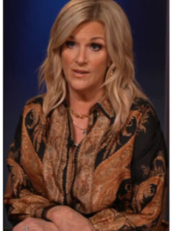 New Access Daily 2025 Trisha Yearwood Paisley Print Silk Shirt