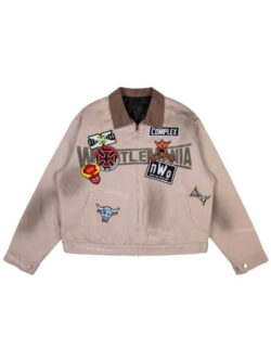 WWE WrestleMania 42 Work Tan Jacket New