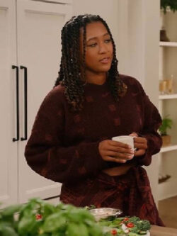 New With Love Meghan Holiday Celebration Naomi Osaka Burgundy Jumper