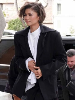 Zendaya Rome 2026 Black Oversized Blazer New